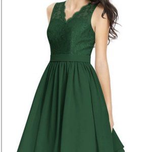 Azazie Cierra knee length A0 dress with shawl